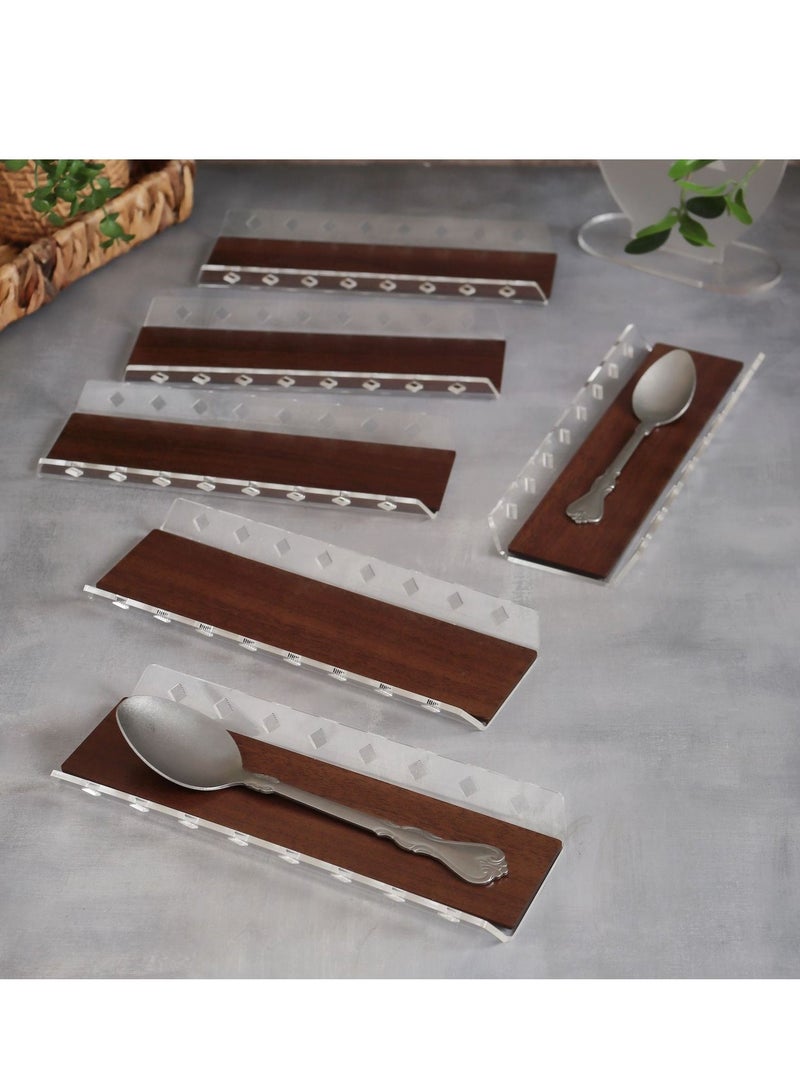 Story Of Candle 6 Brown serving spoon tray 