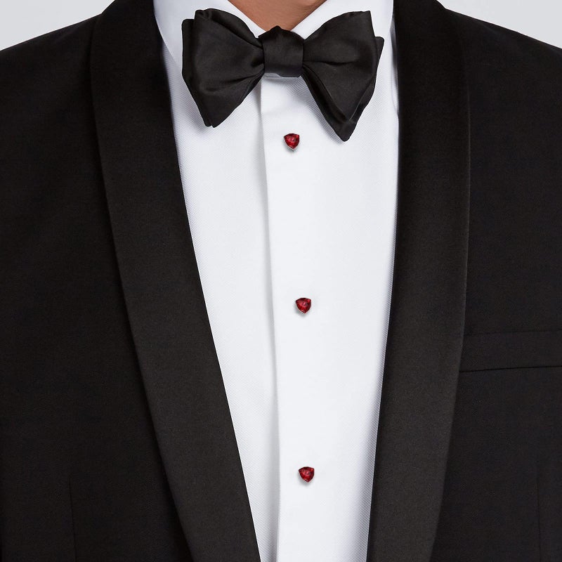 HAWSON Swarovski Crystal Cuff links and Tuxedo Studs for Men in Gift Box, Birthday Christmas Valentines Day Gifts, Mens Jewelry or Accessories for Wedding Party - Image 4