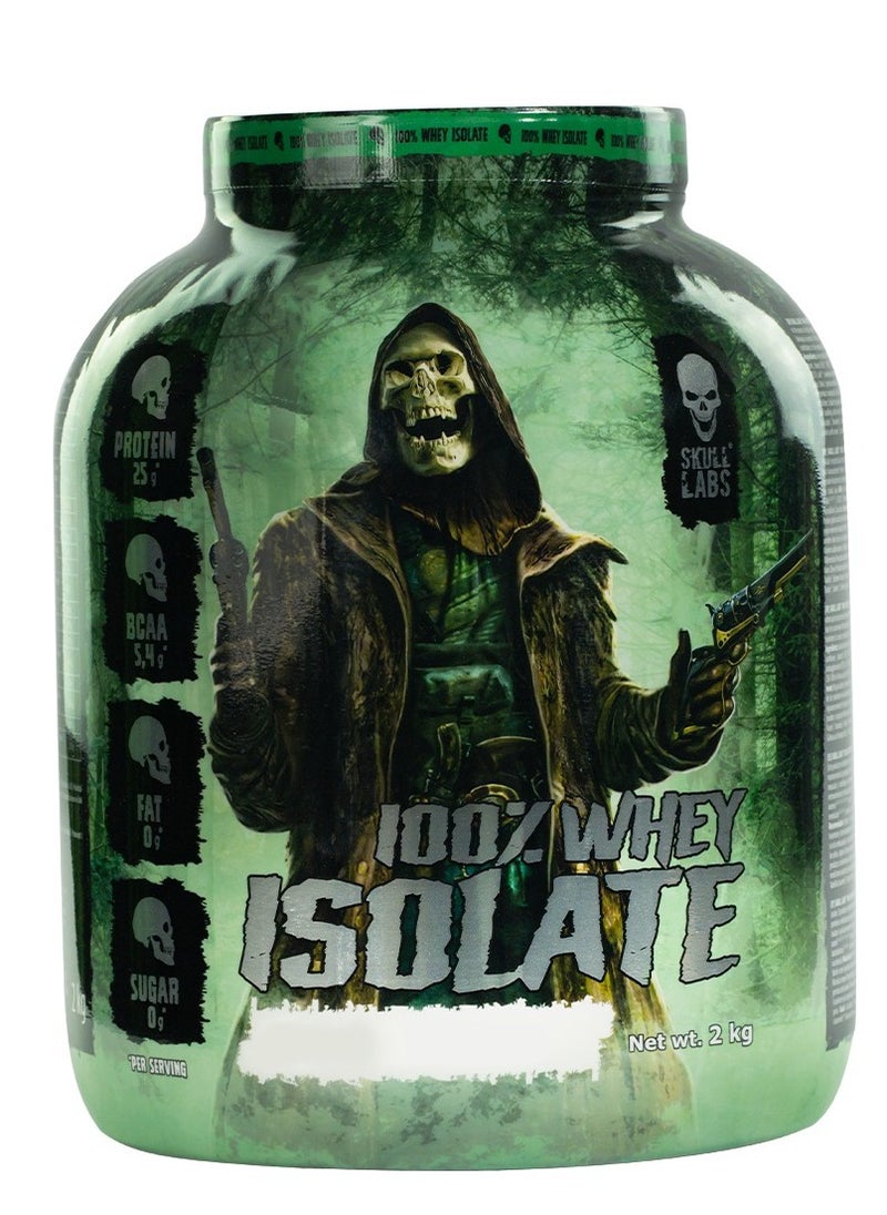 Skull Labs - Skull Labs Whey Isolate, 25g of Protein Per Serving, Supports Growth of Optimal Muscle Mass, Low Carb & Fat, Bunty Flavor, 2 Kg - Image 1