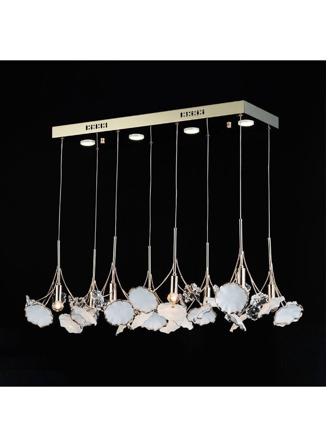 DANUBE HOME Roma Chandelier Ceramic+Metal+Crystal D60 Xh120X W60 E14 /Led Golden  - Image 4