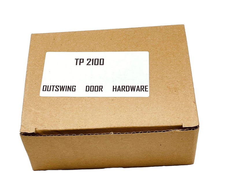 Harris Hardware Tp2100 Toilet Partition Die Cast Zamac Complete Outswing Door Hardware Set 1 In. Door 1-1/4 In. Pilaster - Image 3