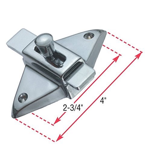 Harris Hardware Tp2100 Toilet Partition Die Cast Zamac Complete Outswing Door Hardware Set 1 In. Door 1-1/4 In. Pilaster - Image 4