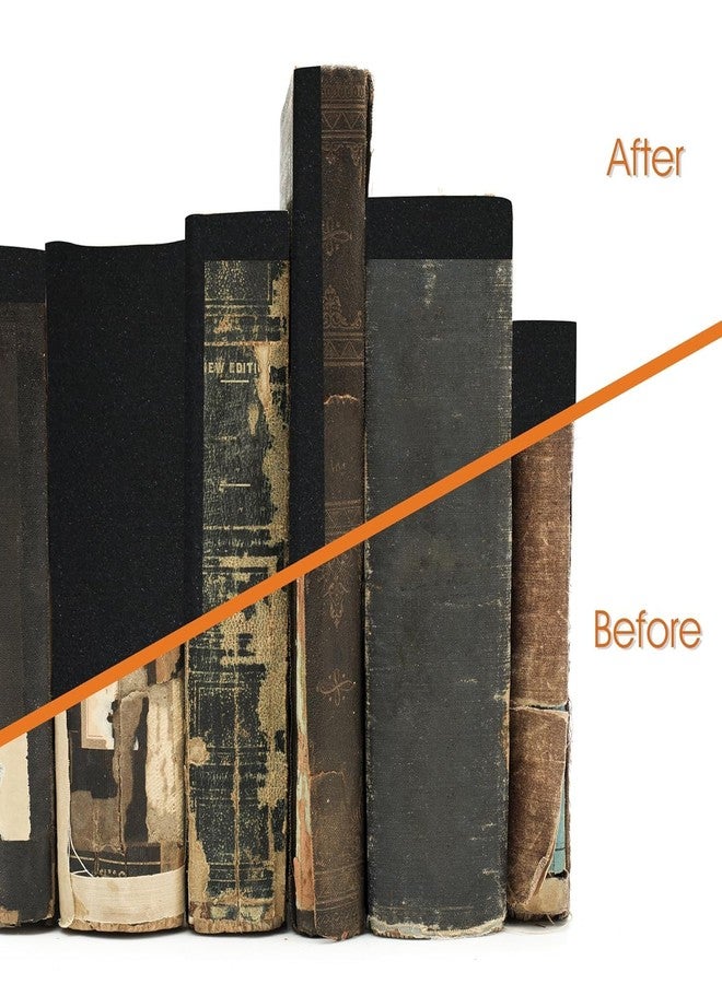 THAMIAO 2Inch Wide Self-Adhesive Matte Book Binding Tape - 33 FT Black Cloth Tape | for Repairing/Reinforcing/Protecting Old & Antique Books, Cable Management & Packaging (Black White) - Image 5