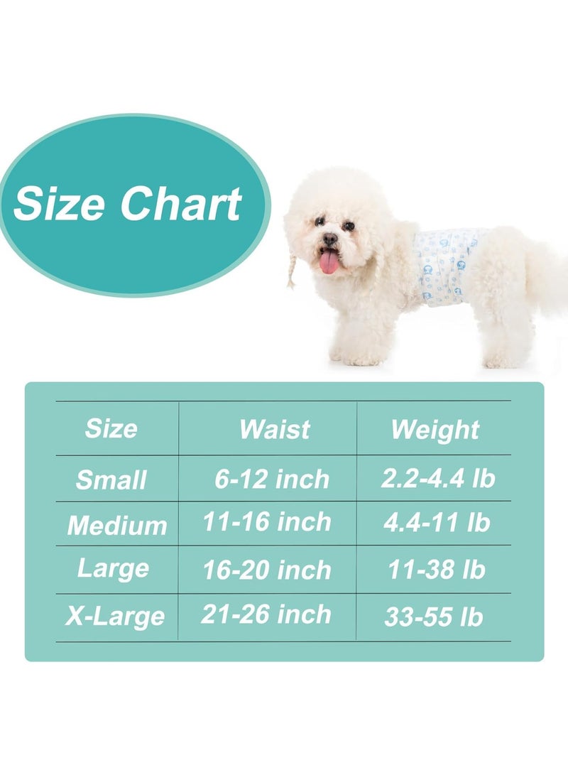 Disposable Dog Diapers Male,12 Count Adjustable Male Dog Wraps with Leak Proof Fit, Puppy Diaper Liners Ultra Absorbent Doggie Diapers for Male Dogs Incontinence, Excitable Urination (s) - Image 2
