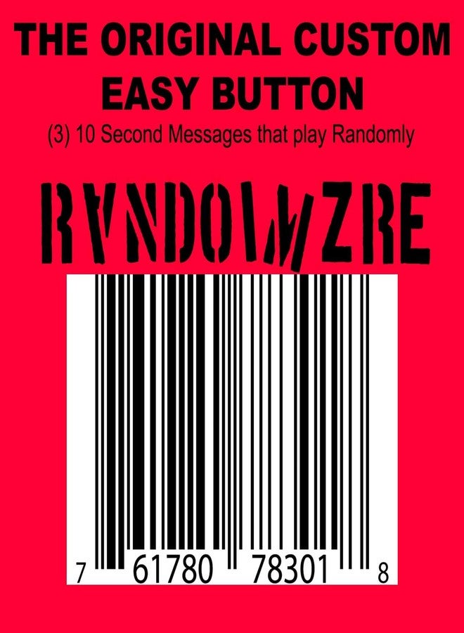 Custom Easy Button زر "عشوائي" سهل الاستخدام لتسجيل 3 رسائل مدة كل منها 10 ثوانٍ يتم تشغيلها عشوائيًا - Image 2