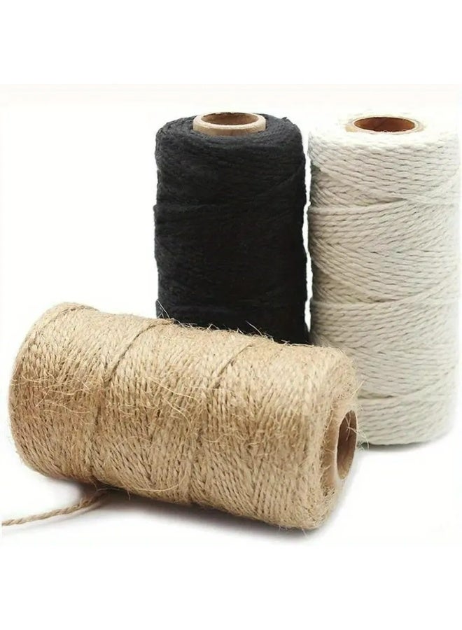 Kandid 100 M Cooking Twine, Strong Food Safe Cotton Wraps String for Tying Meat, Baking, DIY Crafts, Gifts Making Sausage Packaging Decoration Macrame Cord Thickness 2MM - Image 3