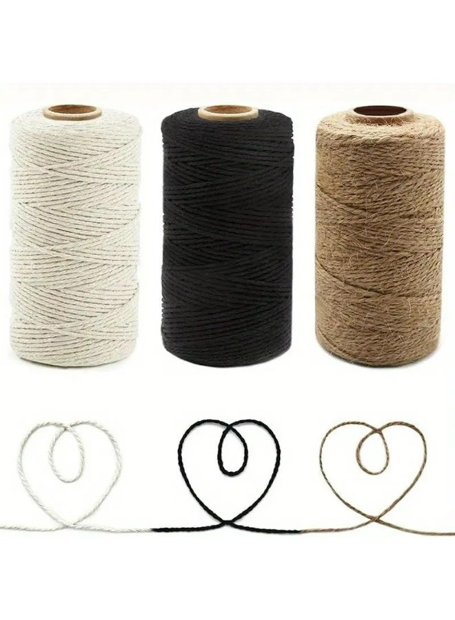 Kandid 100 M Cooking Twine, Strong Food Safe Cotton Wraps String for Tying Meat, Baking, DIY Crafts, Gifts Making Sausage Packaging Decoration Macrame Cord Thickness 2MM - Image 4