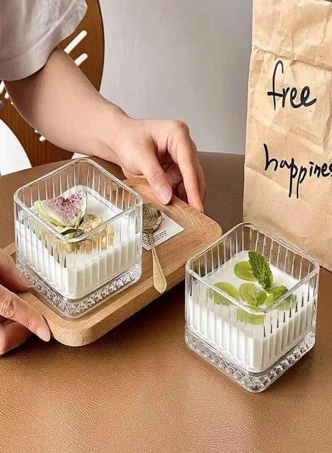 PrimeWorld Glass Bowl Set of 6 - 5 Inch | Premium Clear Serving Bowls for Dessert, Snacks, Ice Cream, Salads & More | Elegant Glass Tableware for Kitchen & Dining - Image 4