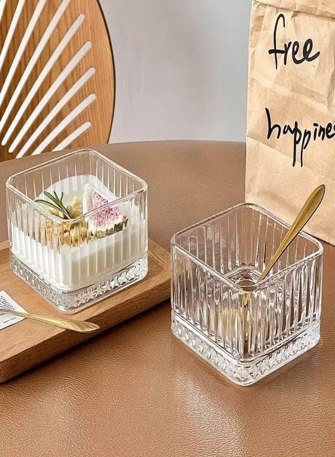 PrimeWorld Glass Bowl Set of 6 - 5 Inch | Premium Clear Serving Bowls for Dessert, Snacks, Ice Cream, Salads & More | Elegant Glass Tableware for Kitchen & Dining - Image 3