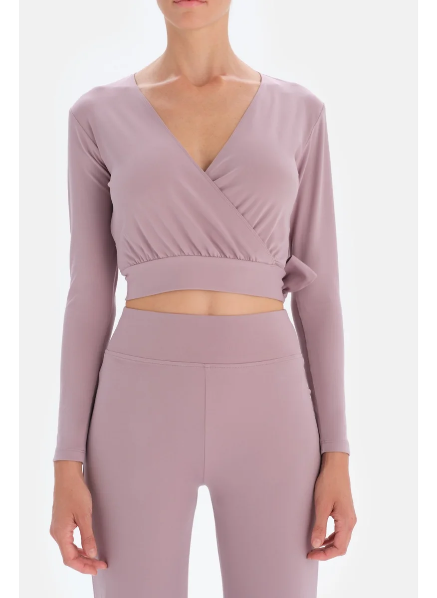 داجي Lila Women's Baglama Detailed Yoga Top