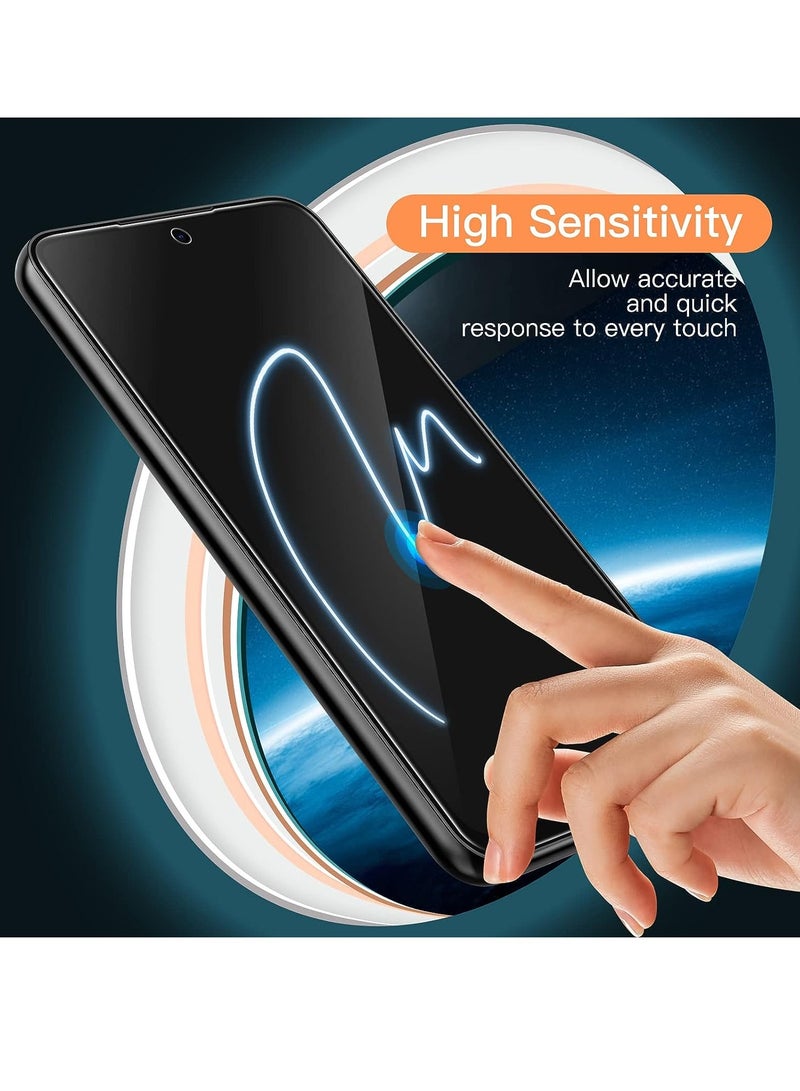 جي تيك واقي شاشة لهاتف سامسونج جالاكسي A54 5G 6.4 بوصة 9H من الزجاج المقوى مضاد للخدش عالي الدقة شفاف 3 عبوات - Image 4