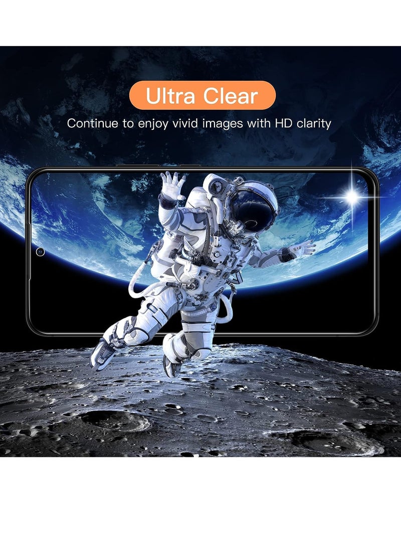 جي تيك واقي شاشة لهاتف سامسونج جالاكسي A54 5G 6.4 بوصة 9H من الزجاج المقوى مضاد للخدش عالي الدقة شفاف 3 عبوات - Image 3