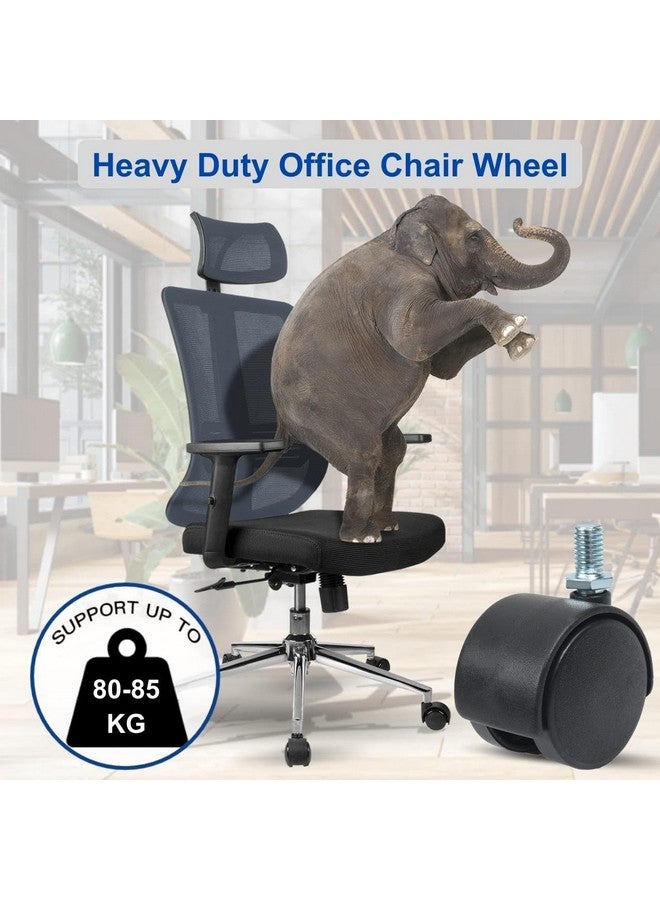 Profynd Heavy Duty Chair Wheels, 2 Inch Caster Wheels, Set of 4, Quiet and Floor Safe, Fits Home Office Computer and Gaming Chairs (PR2001) - Image 5