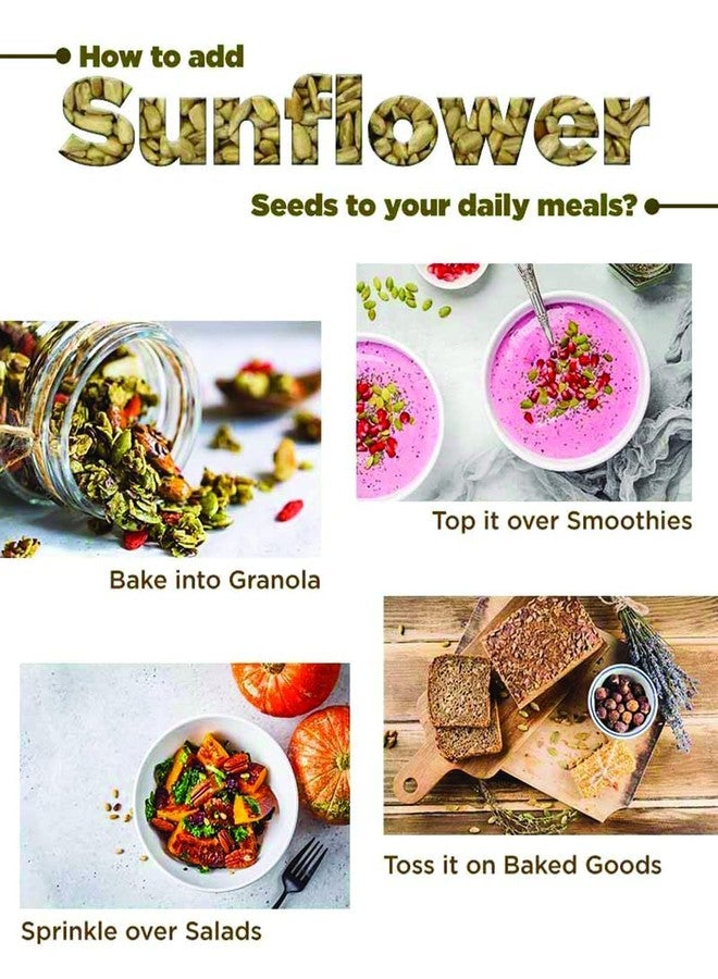 Avenn Raw Sunflower Seeds, White and Hulled, Natural Kernels, Rich in Dietary Fibre & Protein (1kg) - Image 4