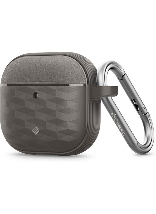 Caseology - Parallax For Airpods 4 Case Cover 2024 With Carabiner Ash Gray - Image 1