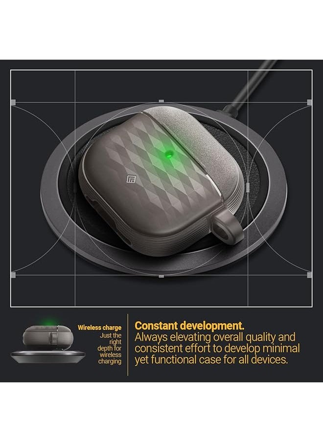 Caseology - Parallax For Airpods 4 Case Cover 2024 With Carabiner Ash Gray - Image 1