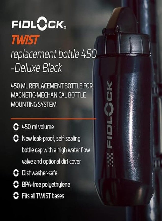 FIDLOCK Twist Replacement Bottle 450ml/15oz | Includes Twist Bottle Only (Twist Base Not Included) | Black - Image 3