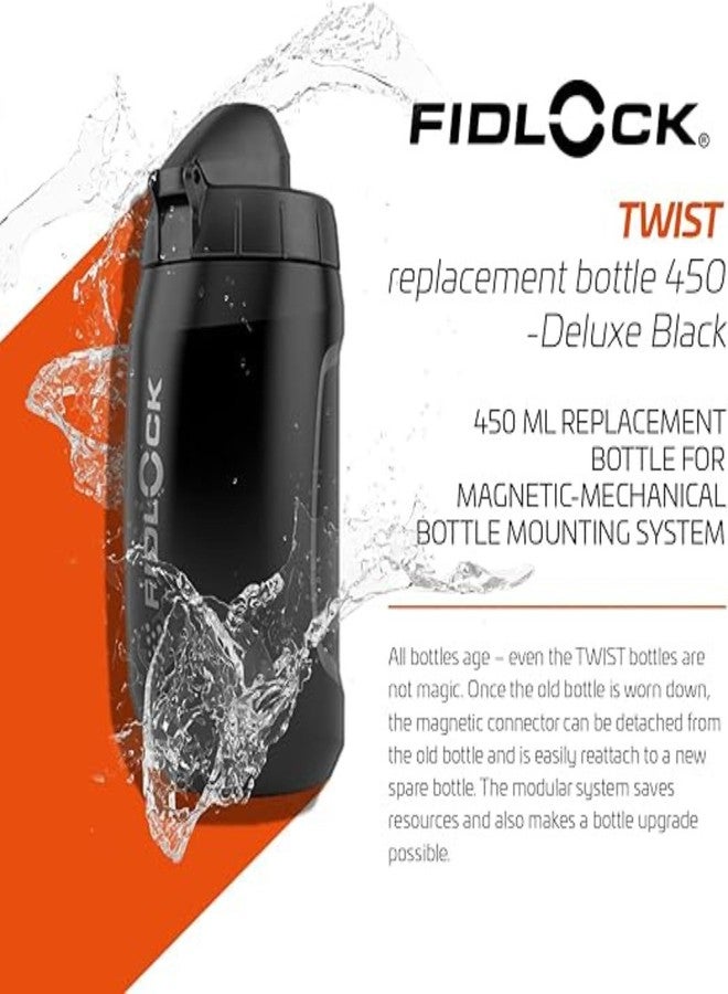 FIDLOCK Twist Replacement Bottle 450ml/15oz | Includes Twist Bottle Only (Twist Base Not Included) | Black - Image 2