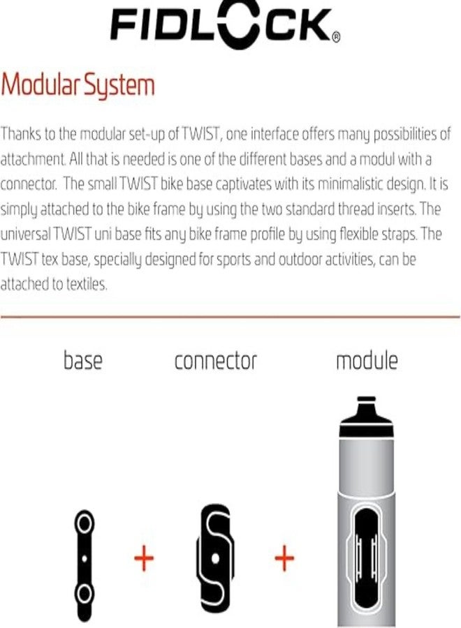 FIDLOCK Twist Replacement Bottle 450ml/15oz | Includes Twist Bottle Only (Twist Base Not Included) | Black - Image 5