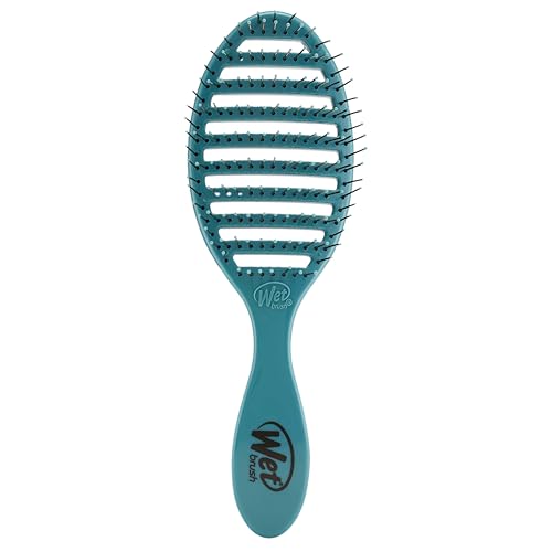 Wet Brush Speed Dry Hair Brush - Ocean (Free Spirit) - Vented Design and Ultra Soft HeatFlex Bristles Are Blow Dry Safe With Ergonomic Handle Manages Tangle and Uncontrollable Hair - Pain-Free - Image 1