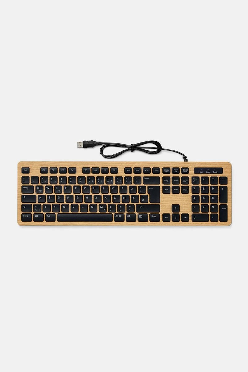 Tchibo Wood Look Keyboard, Black - Image 3