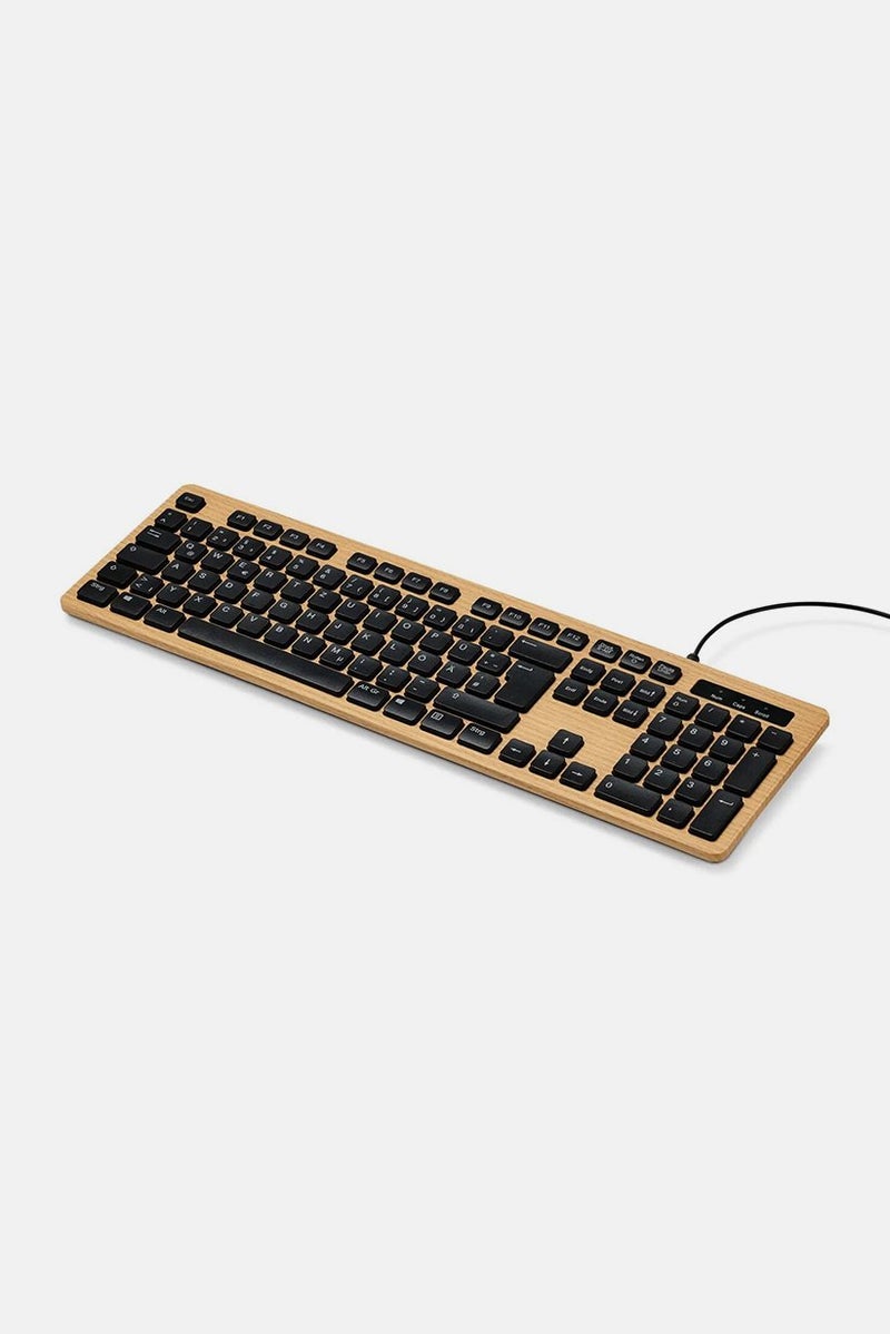 Tchibo Wood Look Keyboard, Black - Image 2