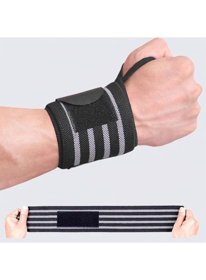Pcs Wrist Hand Brace Elastic Support with Adjustable Strap Ideal for Carpal Relief Tendonitis Sprains Injury or Sports Use no Metal bar Without inhibiting Flexibility Left Right Black - Image 5