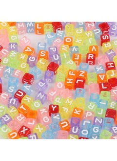 Generic n/a Mixed Letters Acrylic Round Flat Alphabet Digital Numbers Loose Spacer Beads for Jewelry Making Diy Bracelet Necklace (Color : C, Size : 300Pcs)  - Image 1