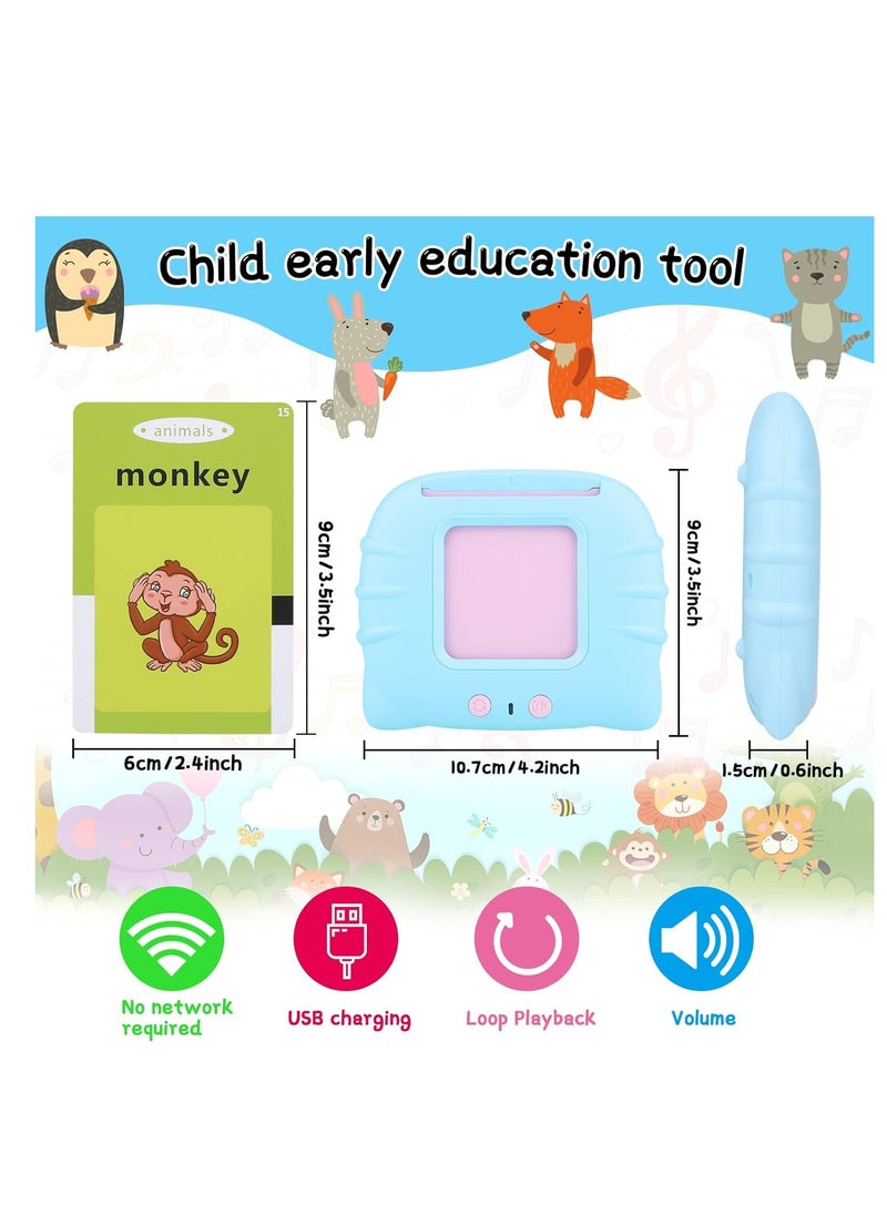 Talking Flash Card For Toddlers Age 2 3 4, 112 Double-Sided 224 Words Preschool Learning Toys For 2-7 Years Old Toddlers Educational Toys For Toddlers Vocabulary And Spelling Skills  - Image 2