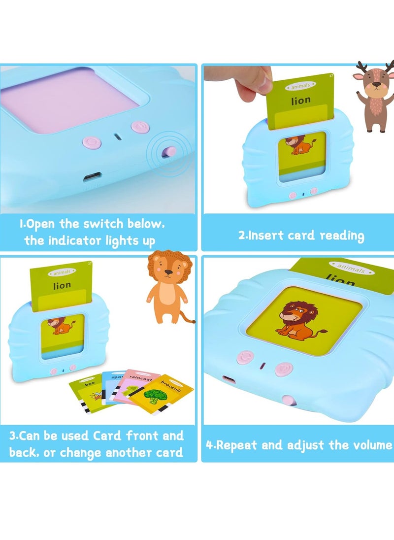 Talking Flash Card For Toddlers Age 2 3 4, 112 Double-Sided 224 Words Preschool Learning Toys For 2-7 Years Old Toddlers Educational Toys For Toddlers Vocabulary And Spelling Skills  - Image 4