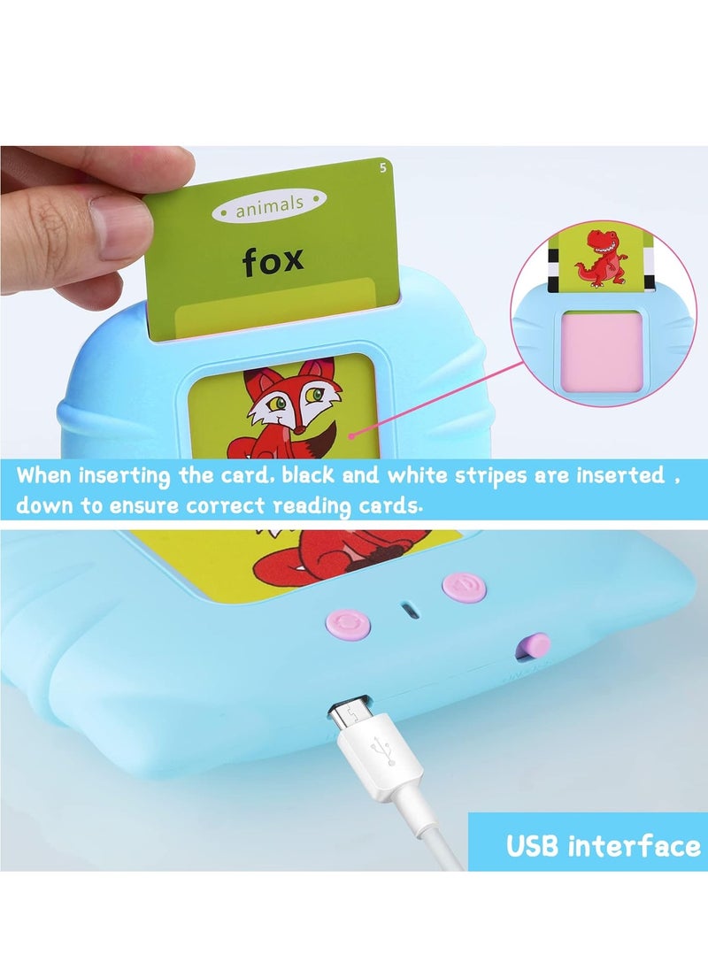 Talking Flash Card For Toddlers Age 2 3 4, 112 Double-Sided 224 Words Preschool Learning Toys For 2-7 Years Old Toddlers Educational Toys For Toddlers Vocabulary And Spelling Skills  - Image 5