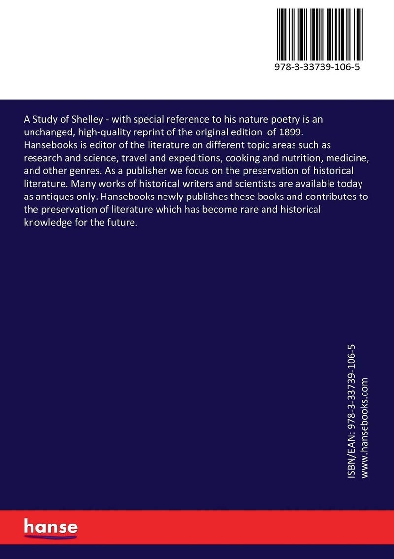 A Study of Shelley: with special reference to his nature poetry  - Image 2