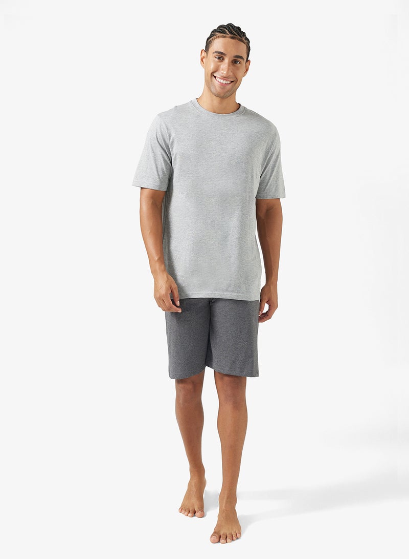 سفنتي فايف طقم بيجامة تيشيرت وشورت - Image 1