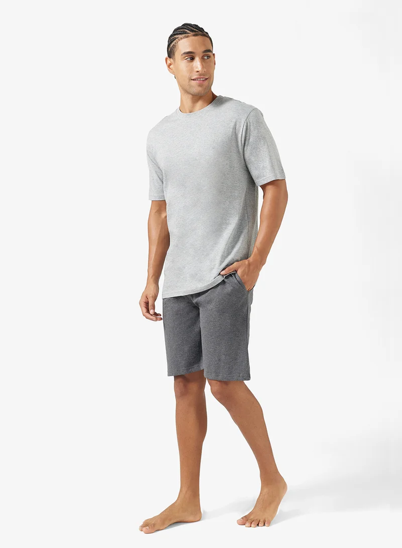 Seventy Five  Essential Short Sleeve T-Shirt And Shorts Set for Men | Best Price UAE