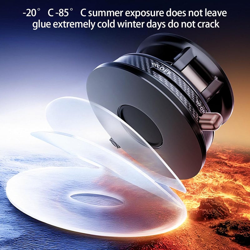 360 Adjustable Phone Mount with Foldable Structure & General Compatibility Vacuum Suctions Stand for Phones Car Phone Holder Foldable - Image 5