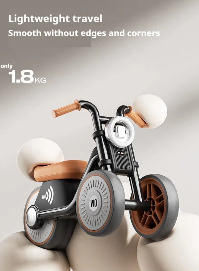Kids Balance Bike Kids Tricycles Kid's Push & Wiggle Car , Toddlers Trike Silent Wheels, Music, No Gears or Pedals, Indoor Outdoor, Boys Girls Kids  Birthday Gifts.  - Image 2