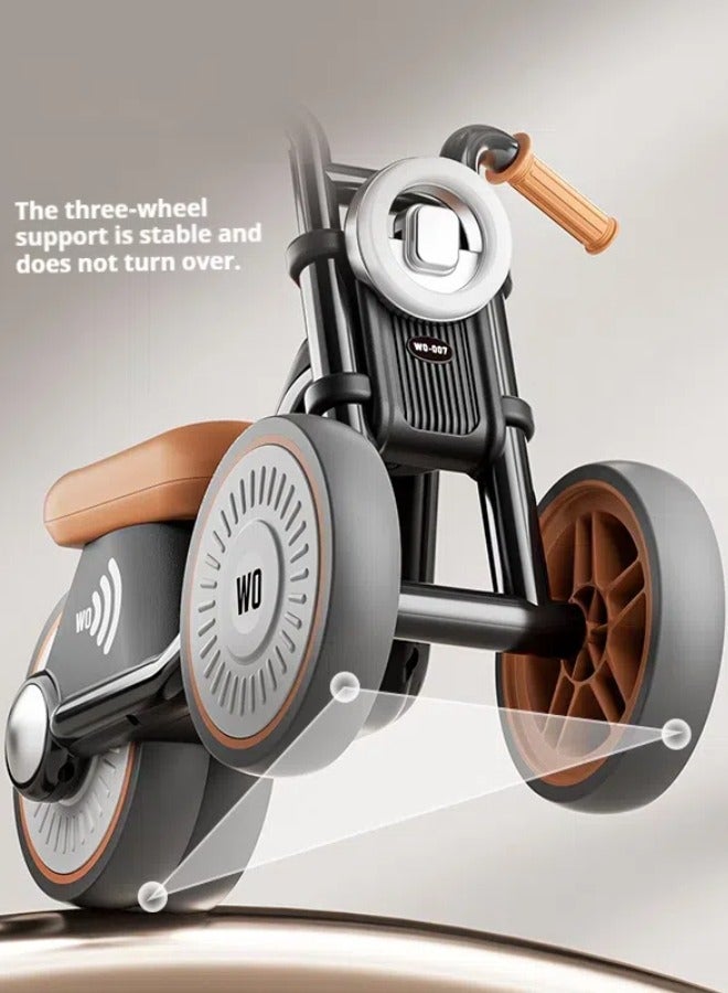 Kids Balance Bike Kids Tricycles Kid's Push & Wiggle Car , Toddlers Trike Silent Wheels, Music, No Gears or Pedals, Indoor Outdoor, Boys Girls Kids  Birthday Gifts.  - Image 3