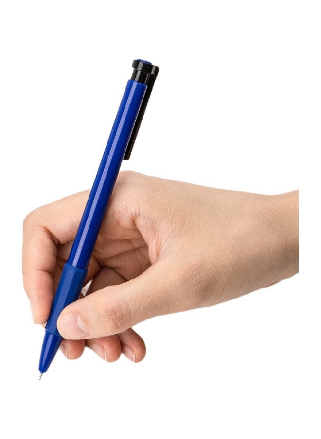 Deli 0.7Mm English Special Low Viscosity Ballpoint Pen Mini Head Medium Oil Pen 36Pcs/Box Dl-6546S Blue - Image 3