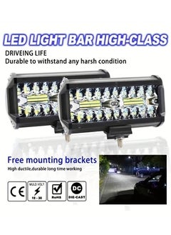 Generic 120W 7inch Car LED Work Light Bar Spot Flood Beams Combo for Off-road SUV Truck Offroad Spotlight  - Image 5