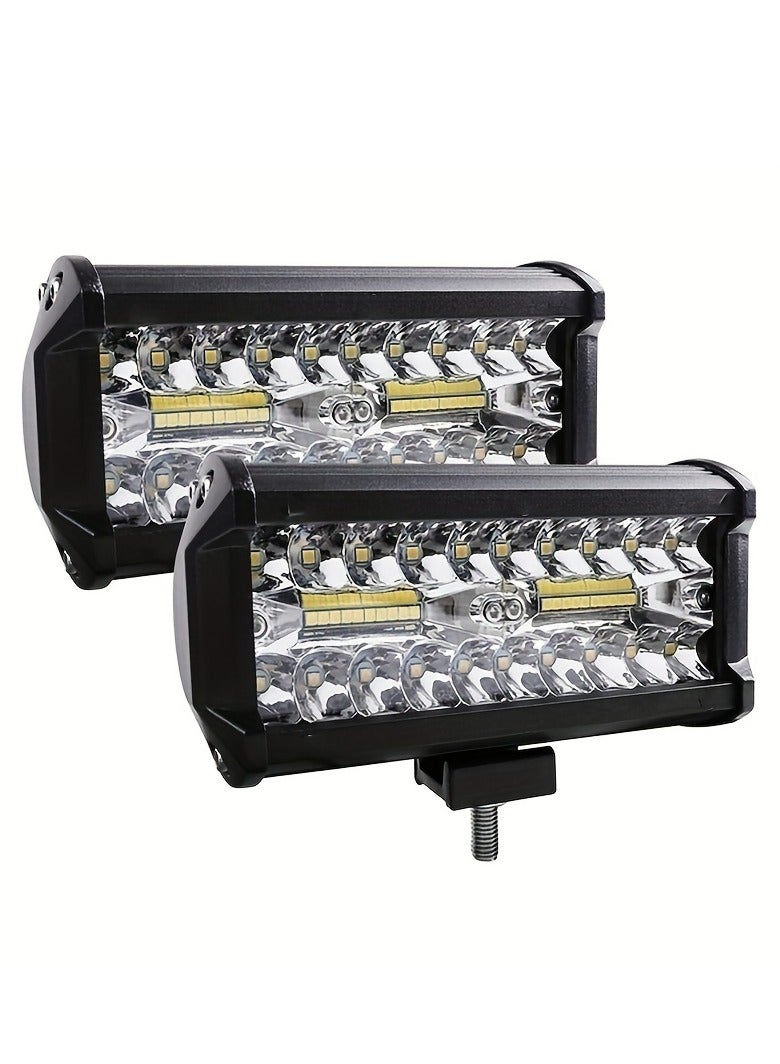 120W 7inch Car LED Work Light Bar Spot Flood Beams Combo for Off-road SUV Truck Offroad Spotlight