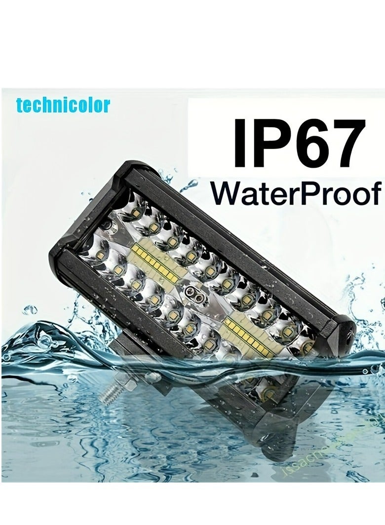 120W 7inch Car LED Work Light Bar Spot Flood Beams Combo for Off-road SUV Truck Offroad Spotlight