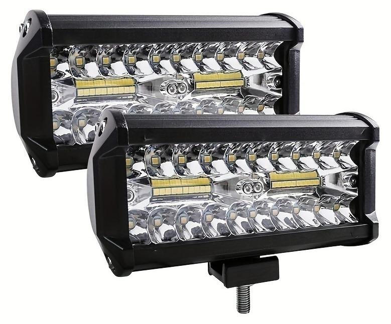 120 واط 7 بوصة سيارة LED ضوء العمل بار بقعة عوارض الفيضانات كومبو لشاحنة سيارات الدفع الرباعي على الطرق الوعرة أضواء كشفة - Image 1