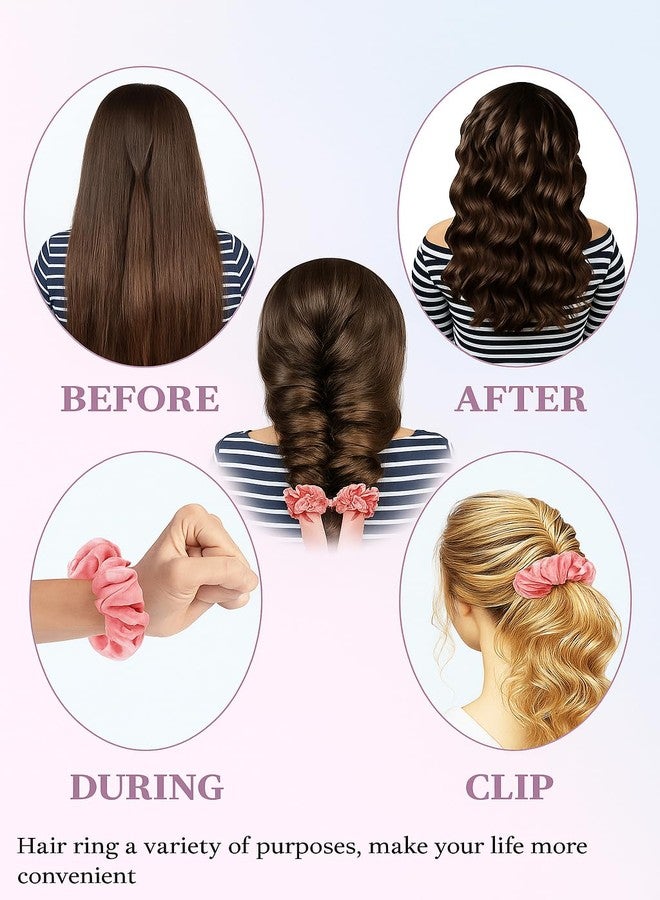 Calixe Heatless Hair Curler for Women | Satin No-Heat Curling Rod with Soft Foam Ribbon, Overnight Curl Set with Scrunchies & Claw Clip | Smooth Frizz-Free Waves for Long Hair (Pink) - Image 2