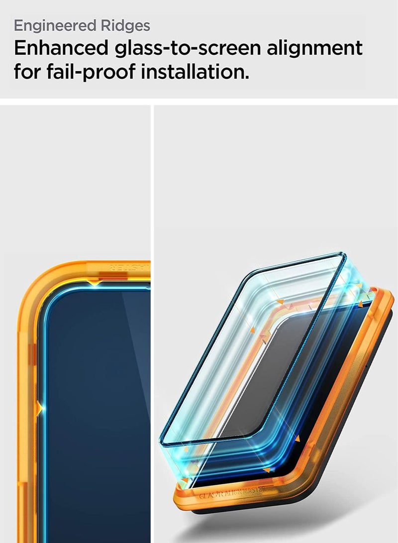 Spigen GLAStR Align Master iPhone 14 Pro Max Screen Protector with Auto Alignment Technology - Full Cover [2 PACK] - Image 5