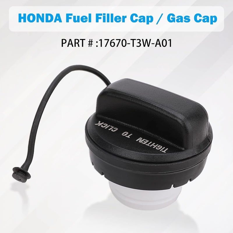 Konduone Fuel Filler Cap, Gas Cap Compatible With 2006-2020 Honda Accord, Civic, CR-V, Fit, HR-V, Insight, Odyssey, Pilot, Crosstour - Replaces 17670-T3W-A01 Set product combo compatible - Image 2
