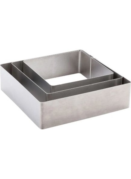 Nar Kalıp Narkalıp Square Cake Mold Set of 3 Depth 6 cm  - Image 1