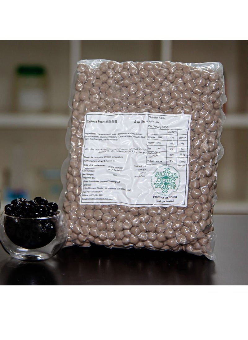 BOSTON COOLERS - Tapioca Pearl, Boston Coolers , Premium Tapioca Bubbles Pack, Tapioca Pearls Round Beads, Fresh Chewy Tapioca Pearls, Tapioca Pearl Sphere for Making Bubble Tea Dessert Toppings Puddings - Image 1