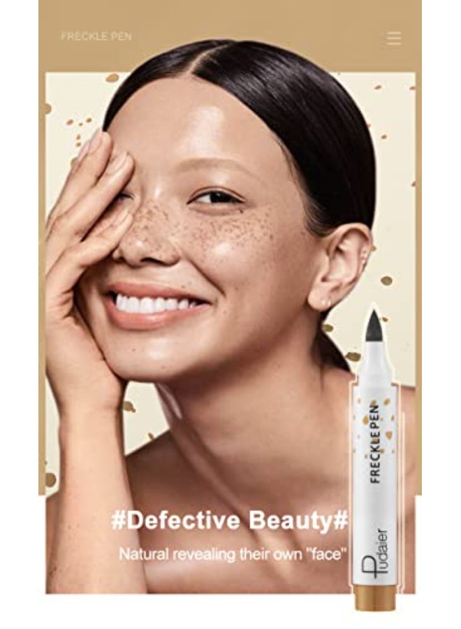 AKARY Freckle Pen Lifelike Freckle Makeup Concealer Pen Waterproof Longlasting Soft Dot Spot Professional Faux Freckles Pen Make Up Kit for Natural Effortless Sun Kissed Makeup 1Pc Light Brown - Image 4