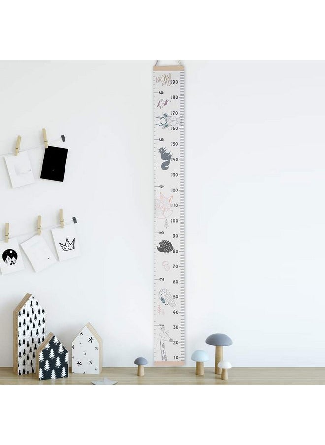 Zerodis Wall Height Chart, Baby Growth Chart Cute Wall Ruler Growth Chart for Baby Girls Boys Toddler Bedroom(1, Blue) height chart kid  - Image 5