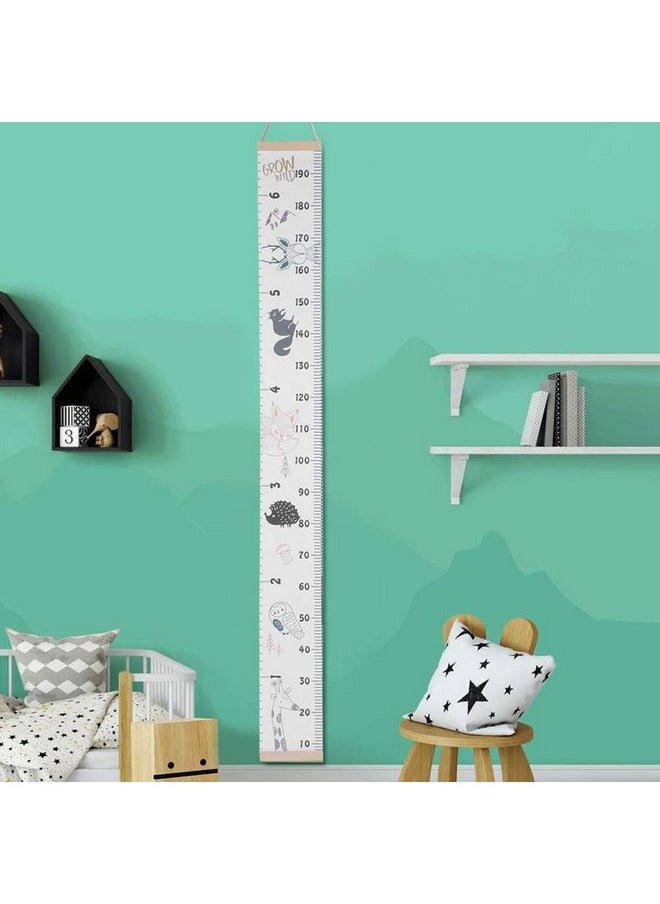Zerodis Wall Height Chart, Baby Growth Chart Cute Wall Ruler Growth Chart for Baby Girls Boys Toddler Bedroom(1, Blue) height chart kid  - Image 2